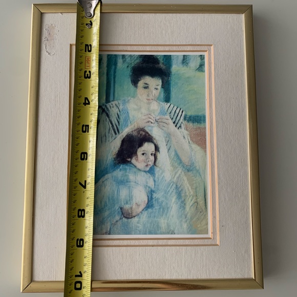 Framed Mother and Child By Mary CassattPrivate Collection 1987 The Bridgman Art - Picture 3 of 11